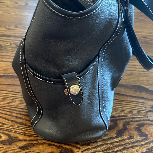 Dooney & Bourke Black Leather Tote - Picture 5 of 12